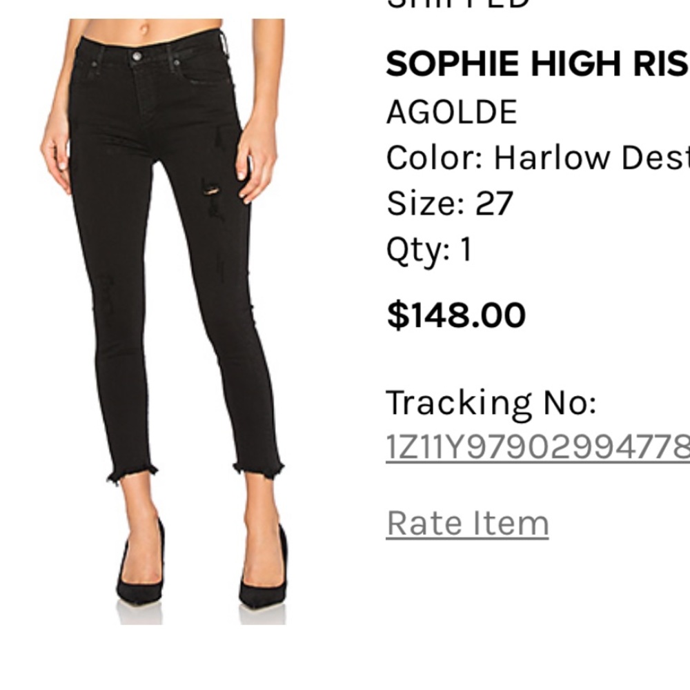 AGOLDE crop skinny